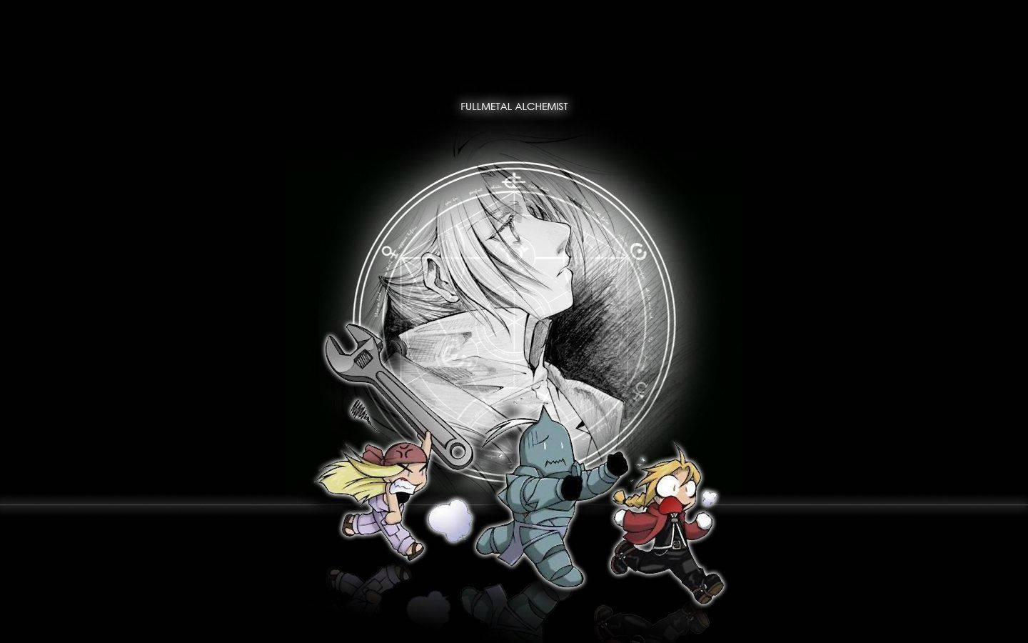 Fullmetal Alchemist Cute Running Anime Wallpaper