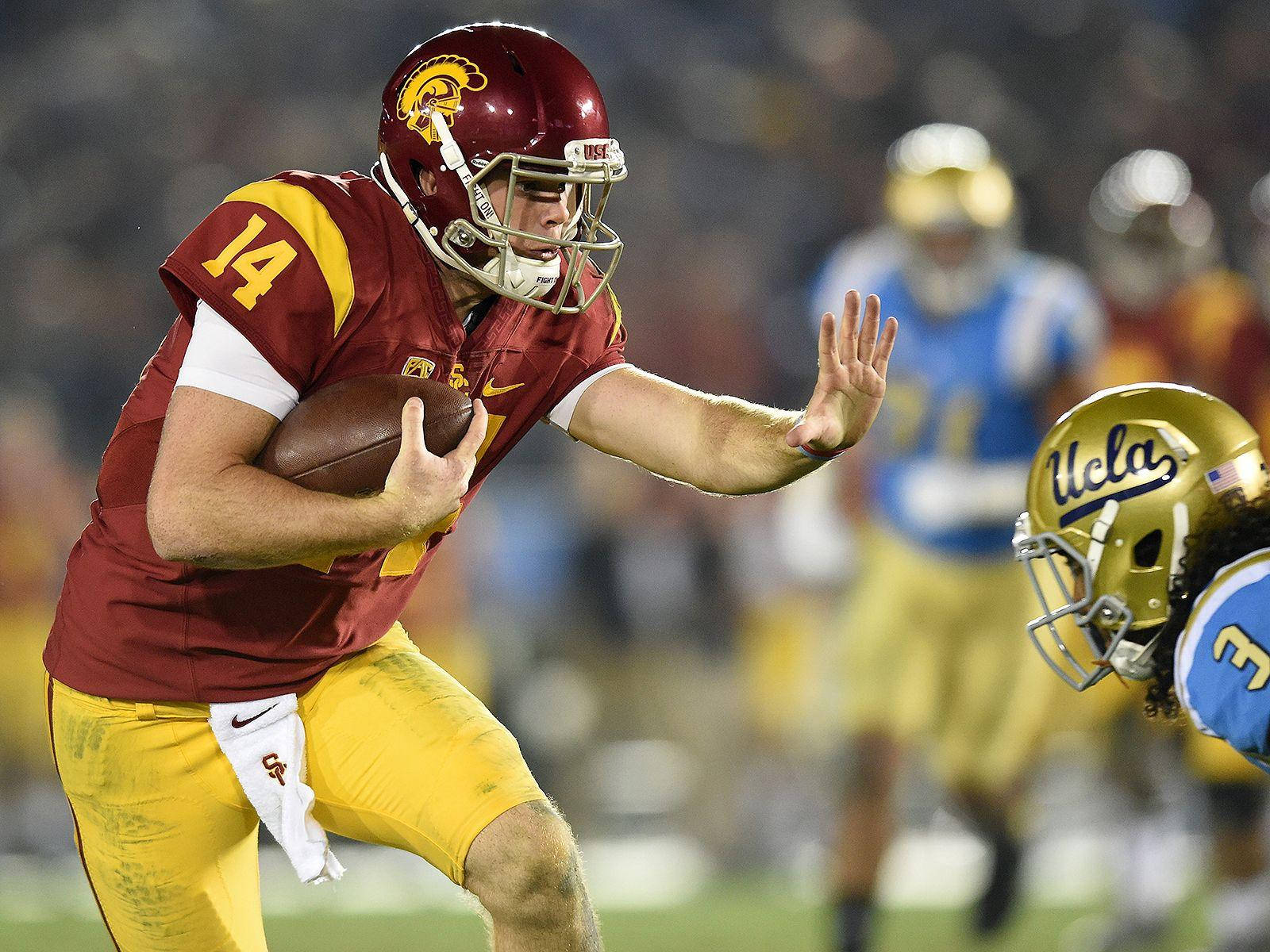 Funny Sam Darnold Versus Ucla Bruins Wallpaper