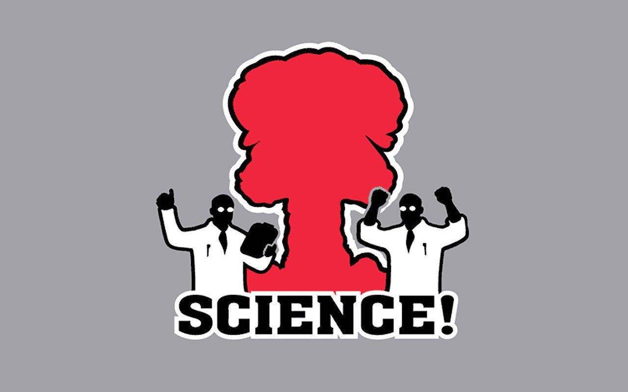 Funny Science Explosion Wallpaper