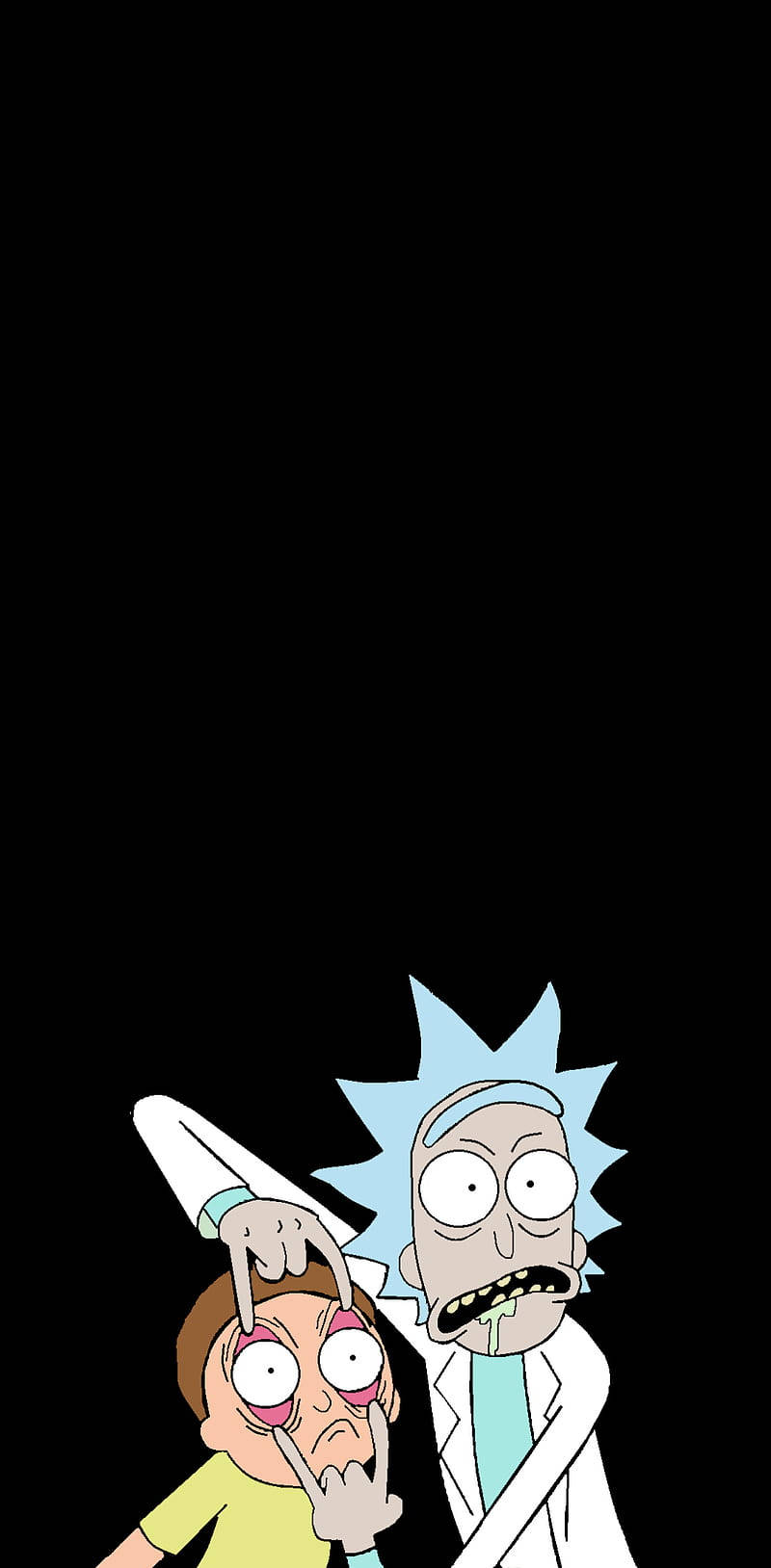 Funny Simple Rick And Morty Phone Wallpaper
