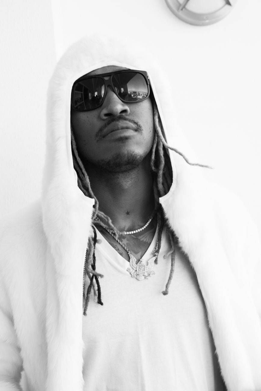 Future Rapper In Black And White Wallpaper