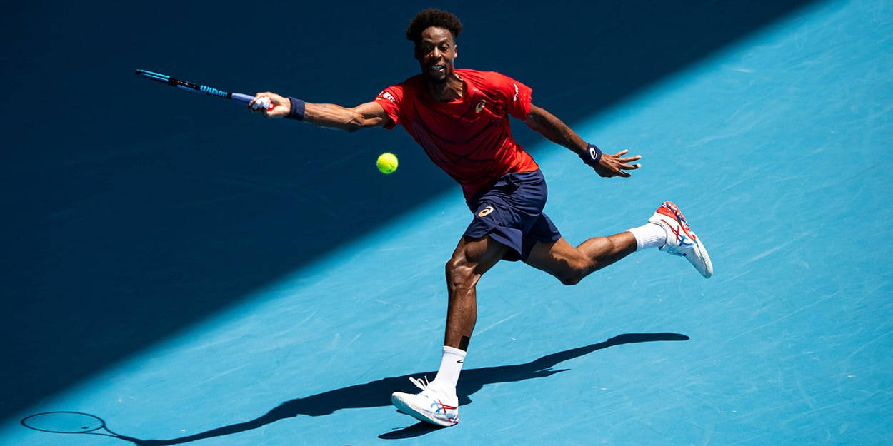 Gael Monfils With Shadows Wallpaper