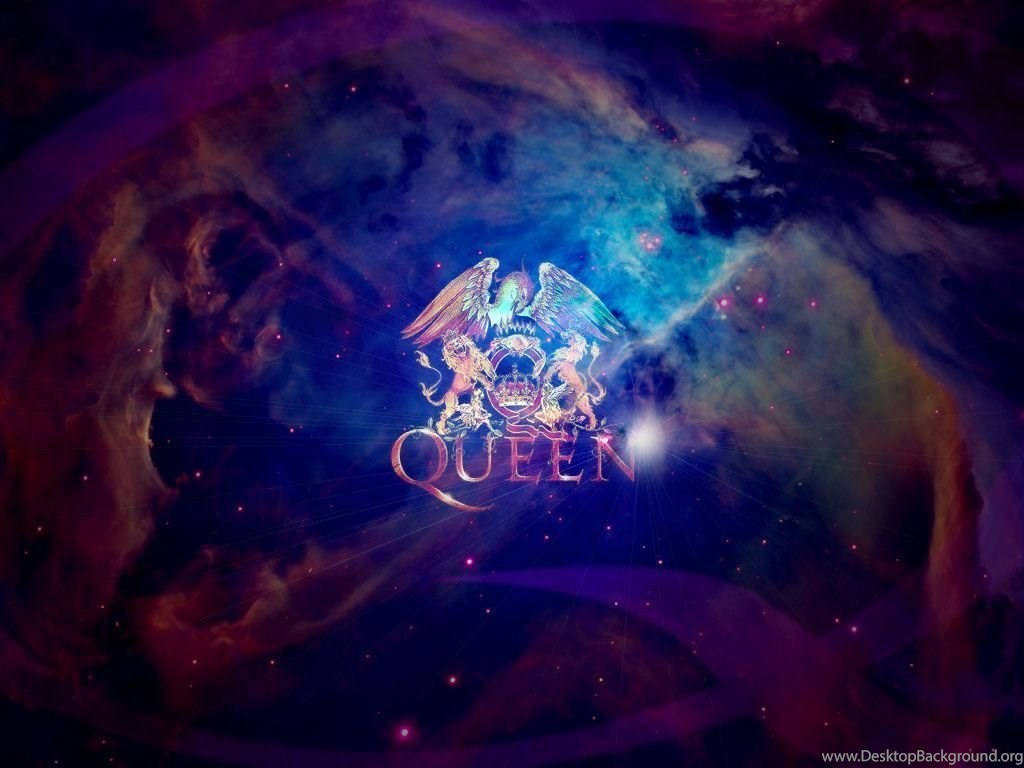 Galactic Logo Of The Band Queen Wallpaper