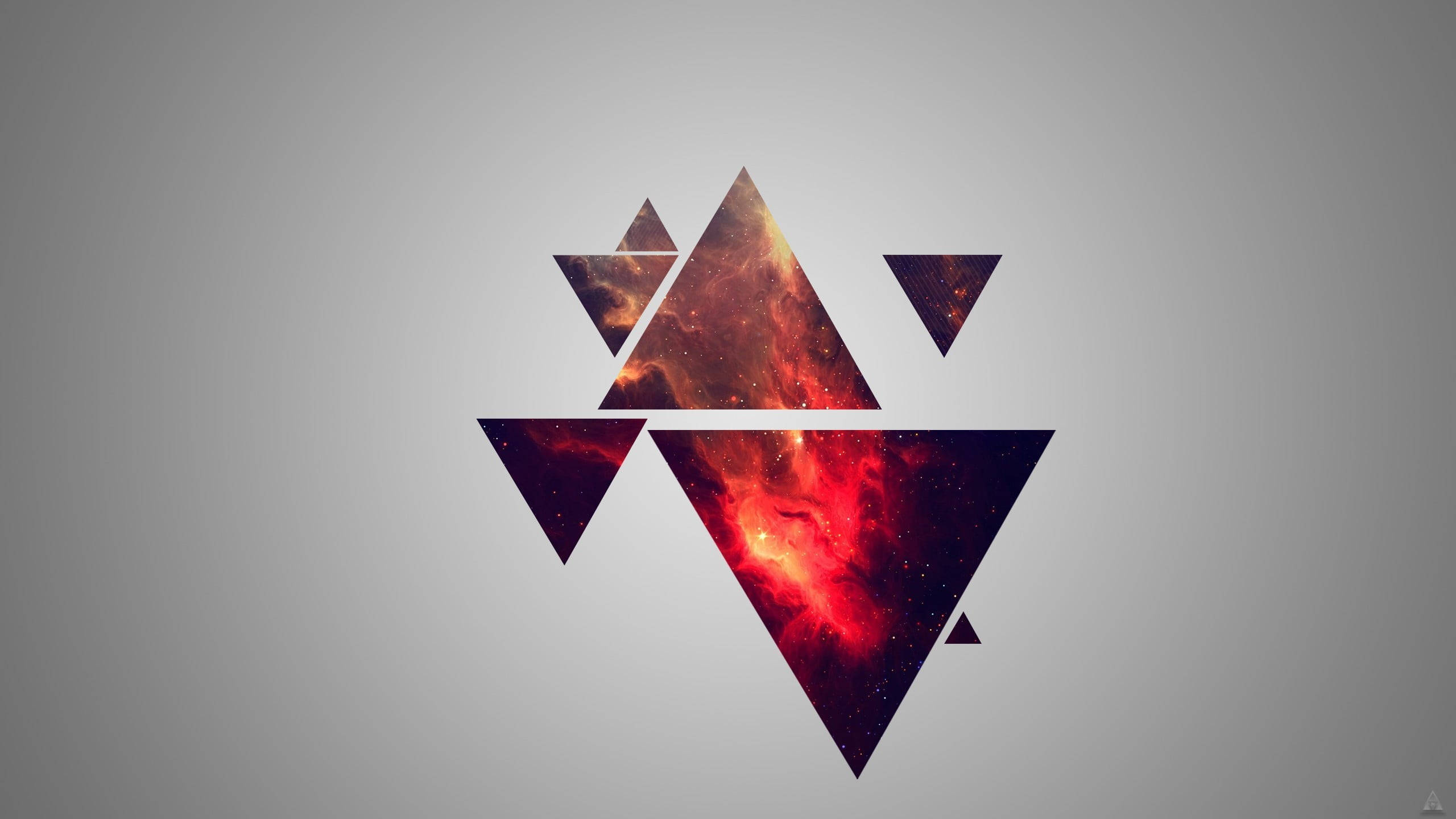 Galaxy Triangles Backgrounds Wallpaper