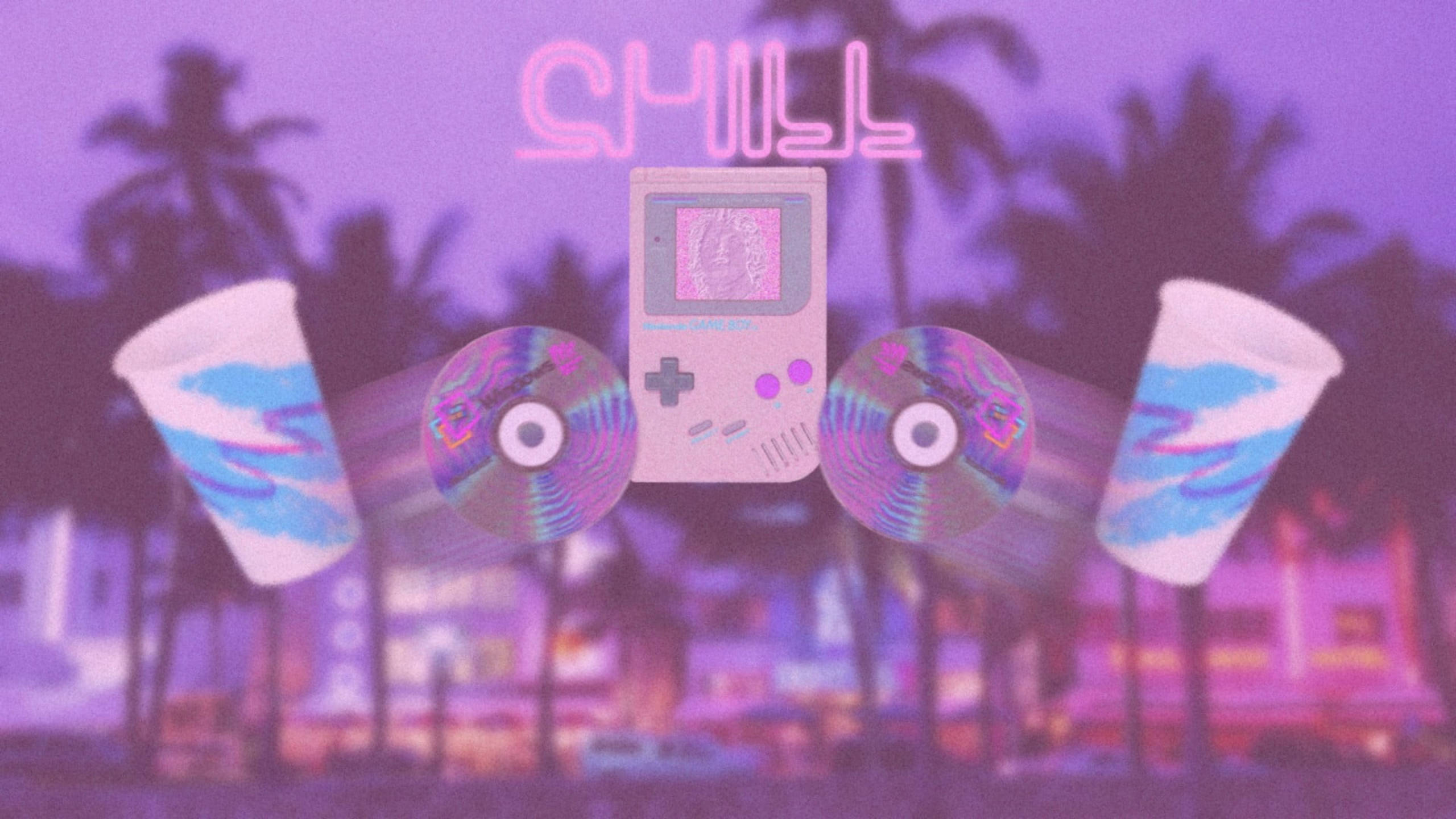 Gameboy Purple Aesthetic Tumblr Laptop Wallpaper