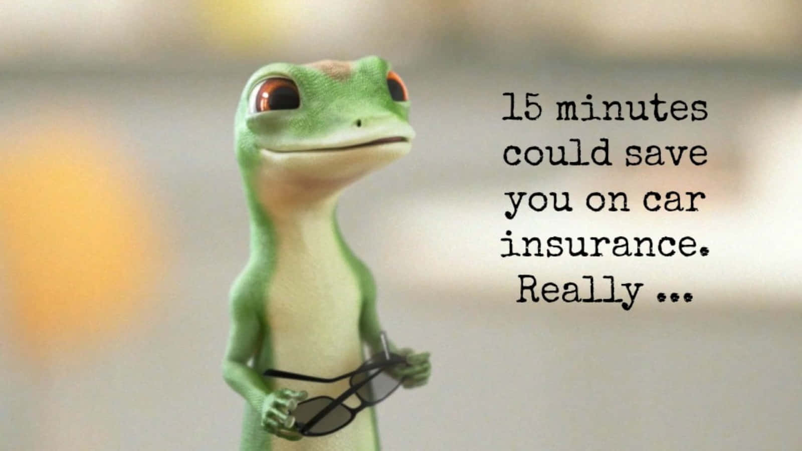 Geico Insurance Saving Quotewith Mascot Wallpaper