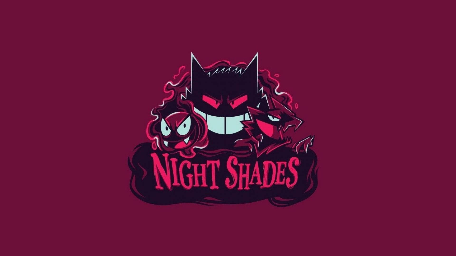 Gengar Lurking Within The Shadows Of The Night Wallpaper