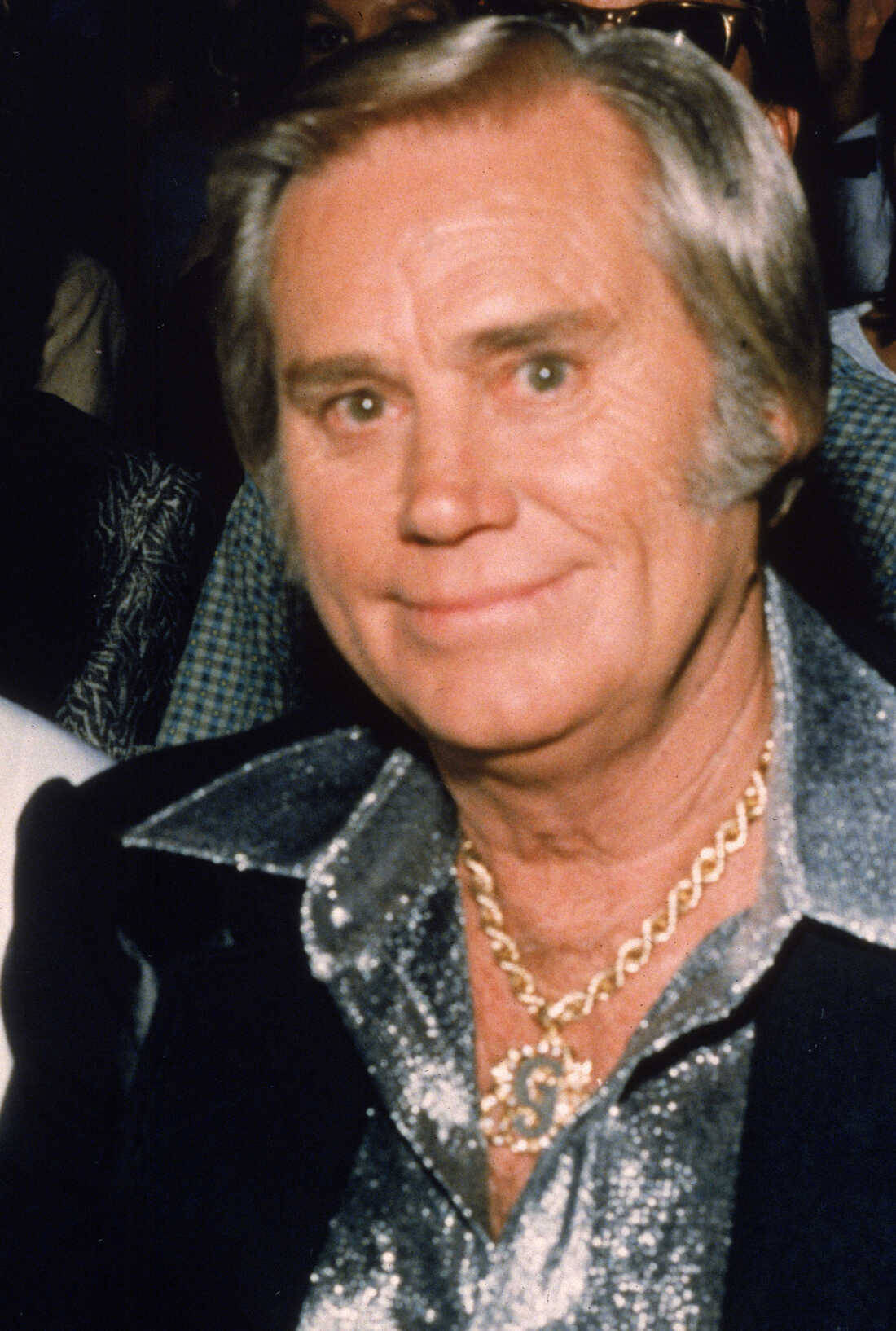 George Jones Candid Smile Photo Wallpaper