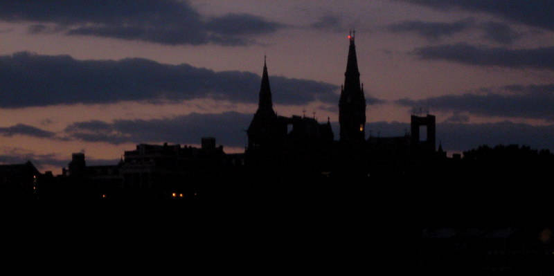 Georgetown University At Night Wallpaper