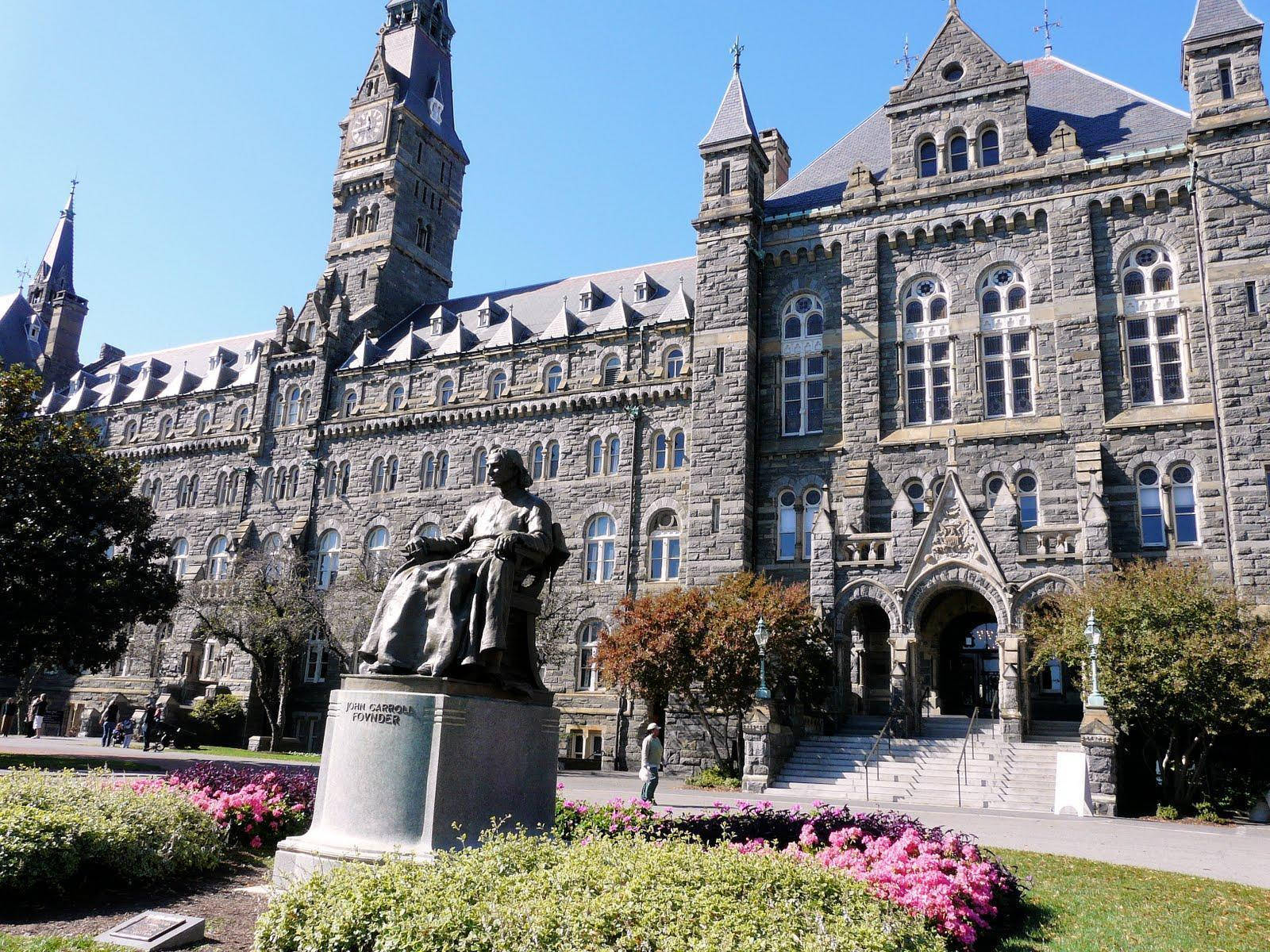 Georgetown University John Carroll Statue Wallpaper