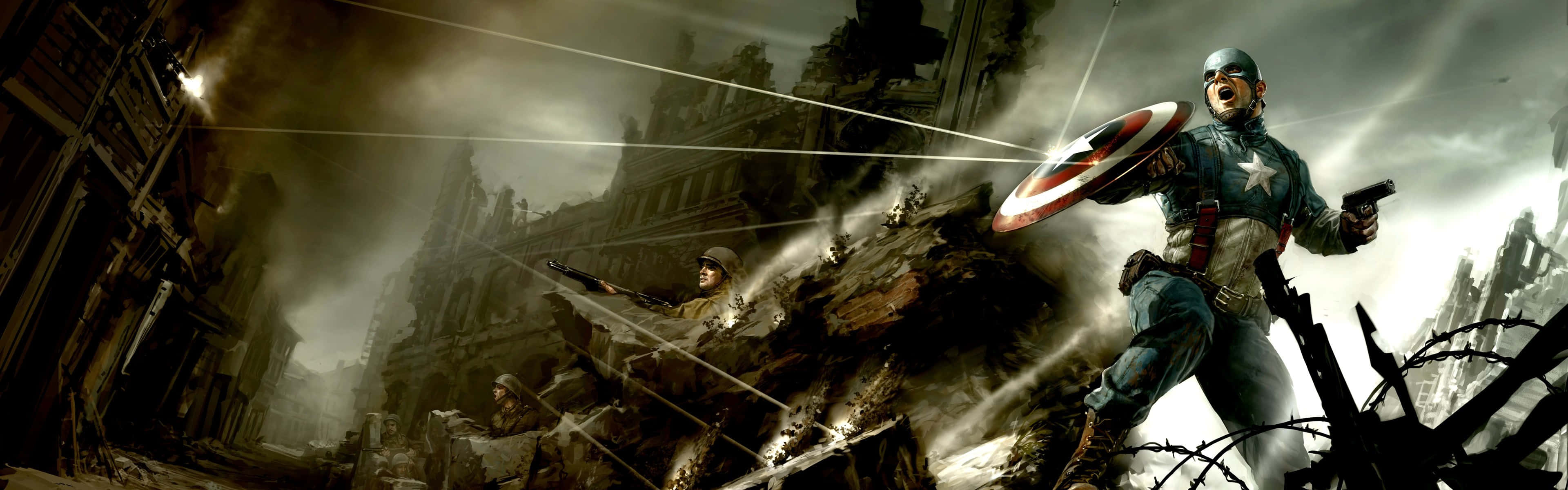 Get Both The Screens You Need For Your Ultimate Avengers Viewing Experience. Wallpaper