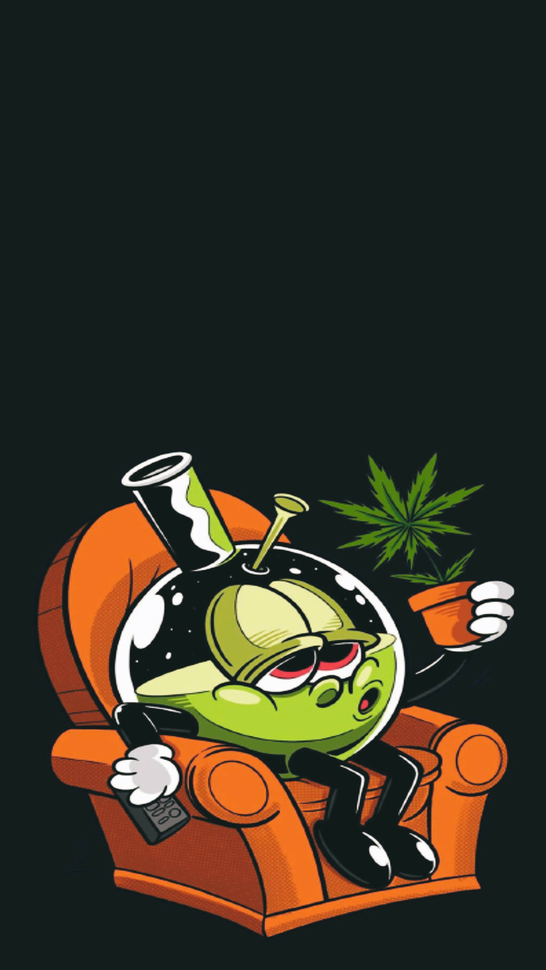 Cartoon Weed Wallpapers | WallpapersOK, image size:1080x1920