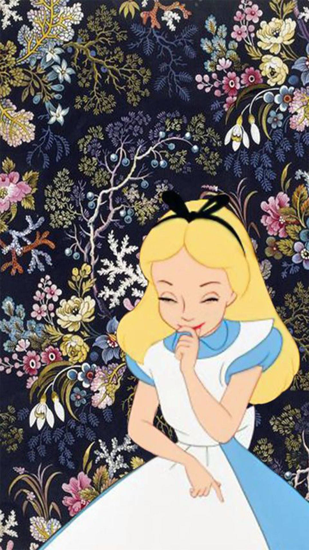 Alice In Wonderland Phone Wallpapers | WallpapersOK, image size:1080x1920
