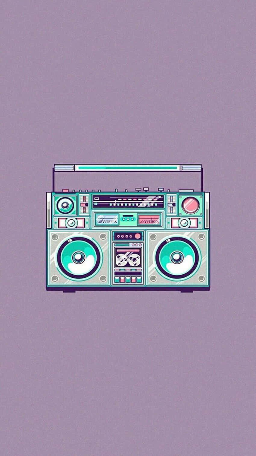 Ghetto Boombox Radio Digital Art Wallpaper