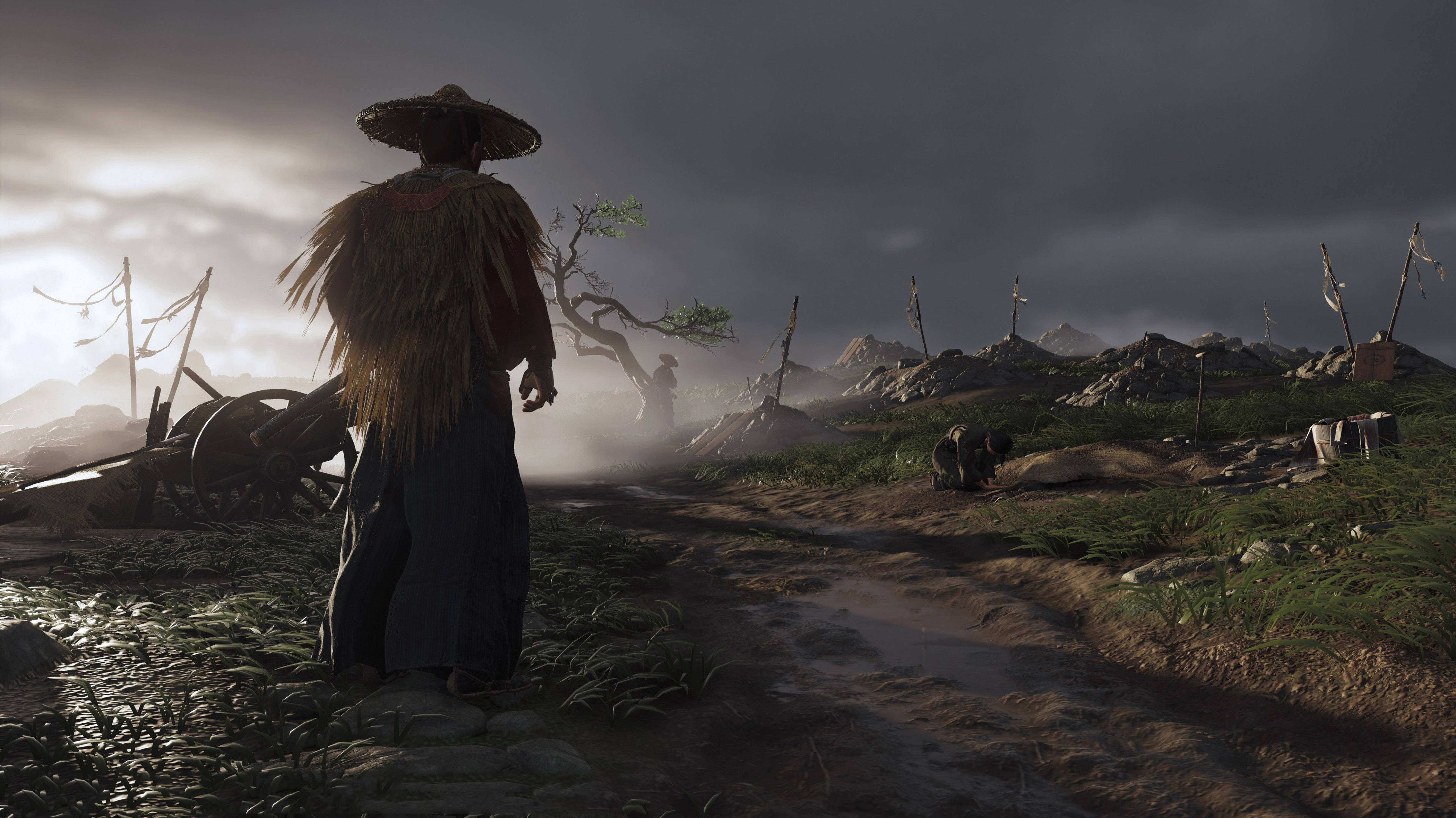 Ghost Of Tsushima Ryuzo In The Village 4k Wallpaper