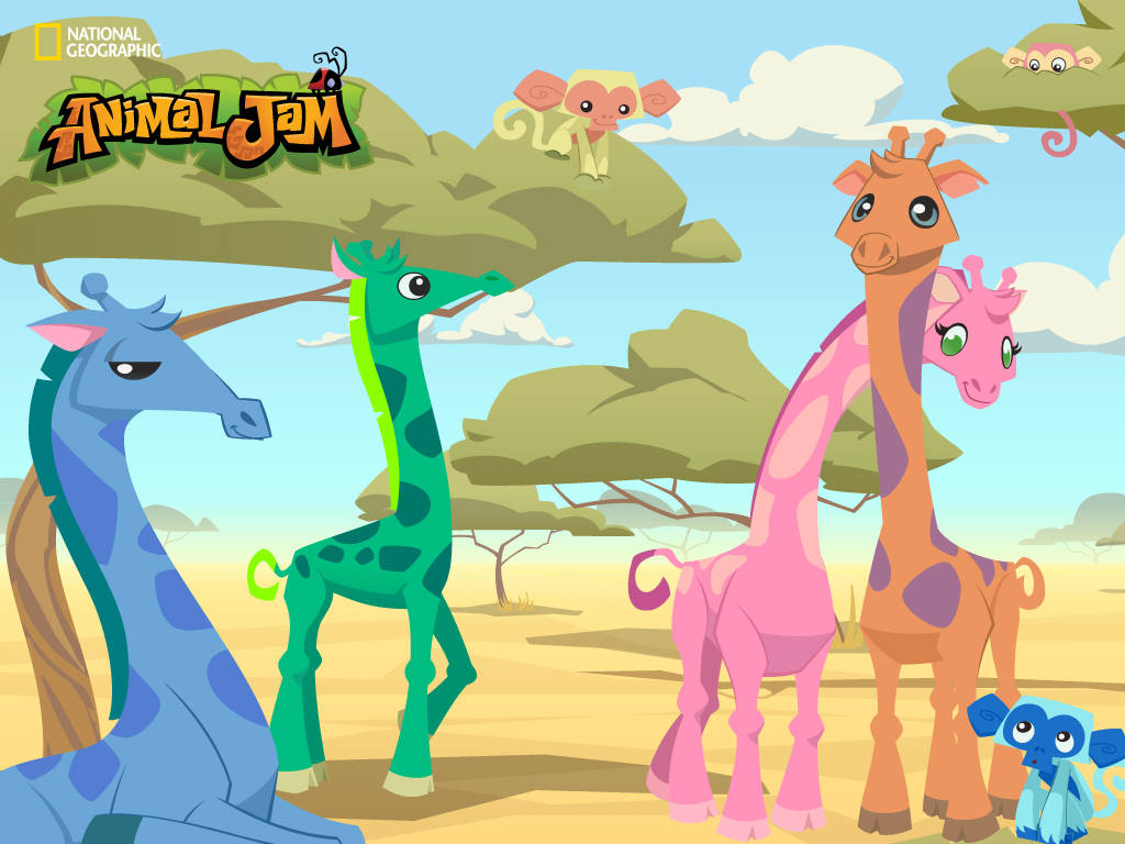 Giraffes In Animal Jam Wallpaper