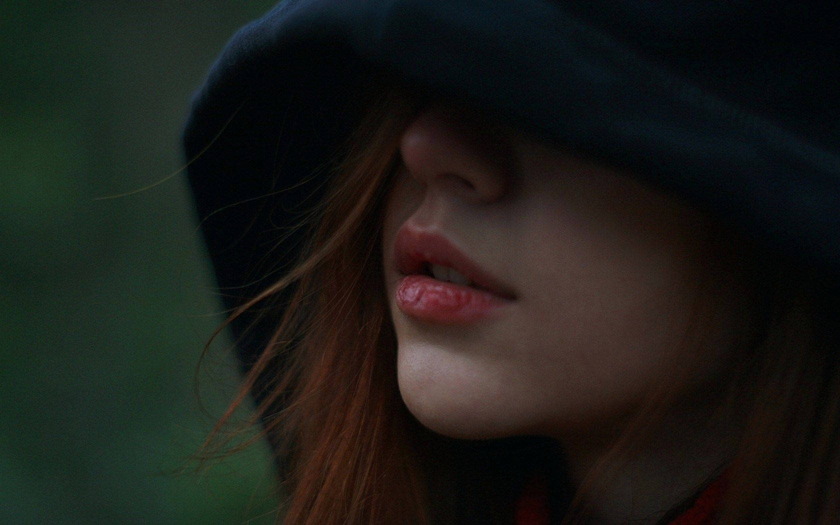 Girl Wearing Hoodie Close Up Wallpaper