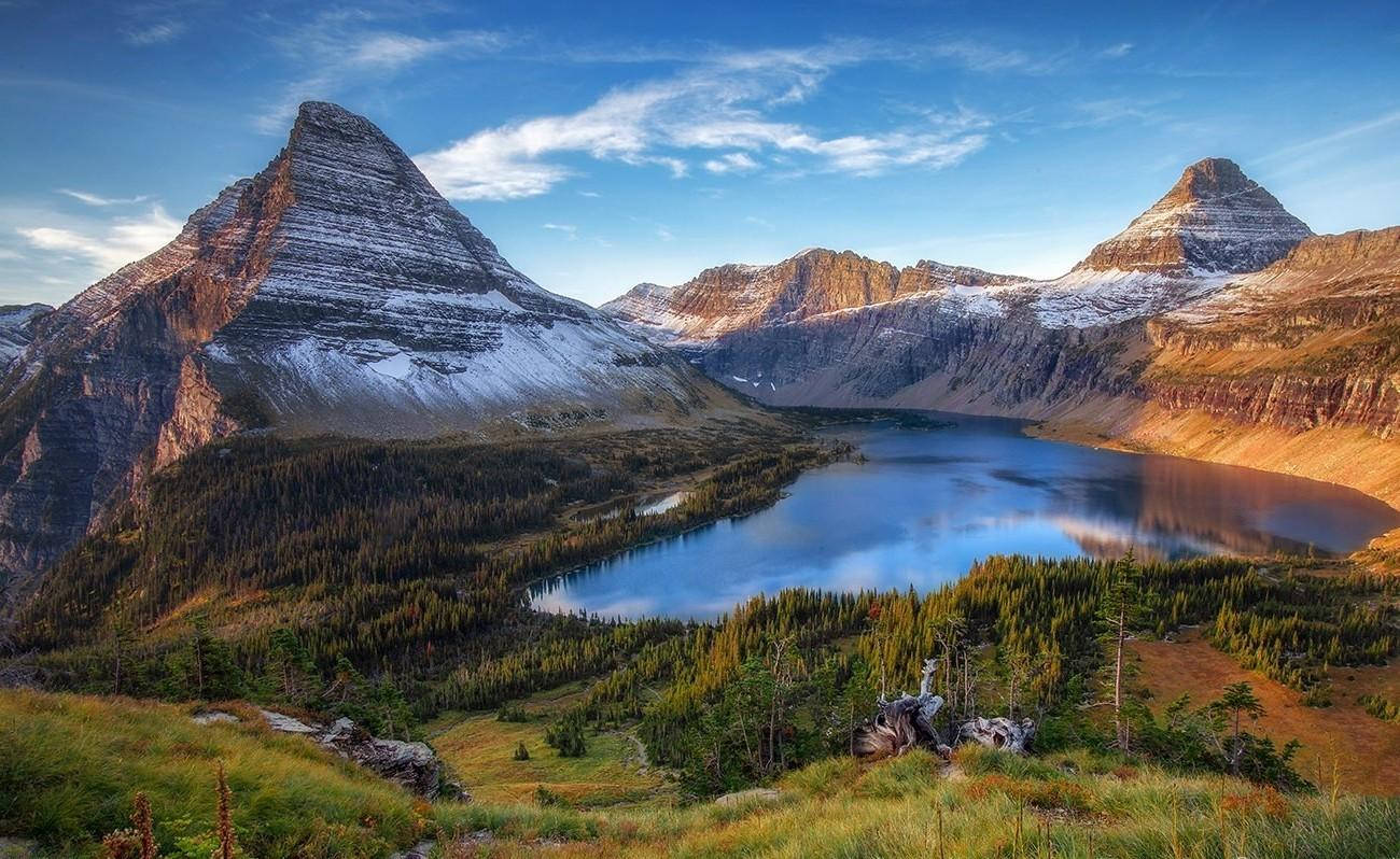 Glacier National Park Mountain Lake Wallpaper