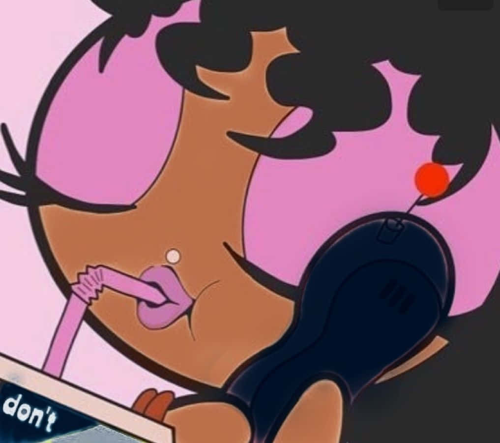 Glamorous Black Powerpuff Girl Aesthetic Wallpaper