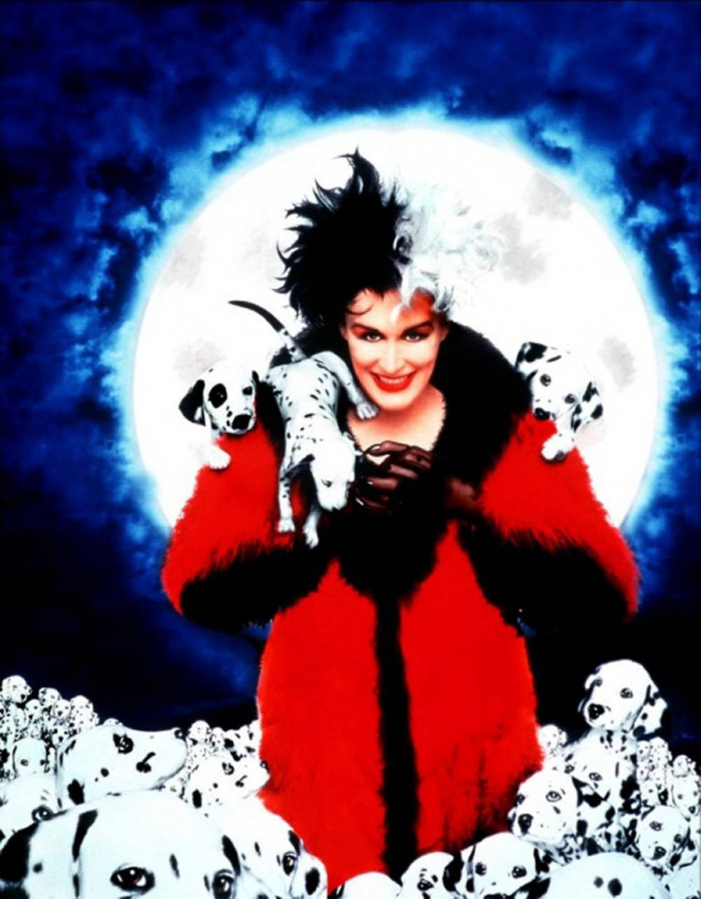 Glenn Close As Cruella De Vil In 101 Dalmatians Wallpaper