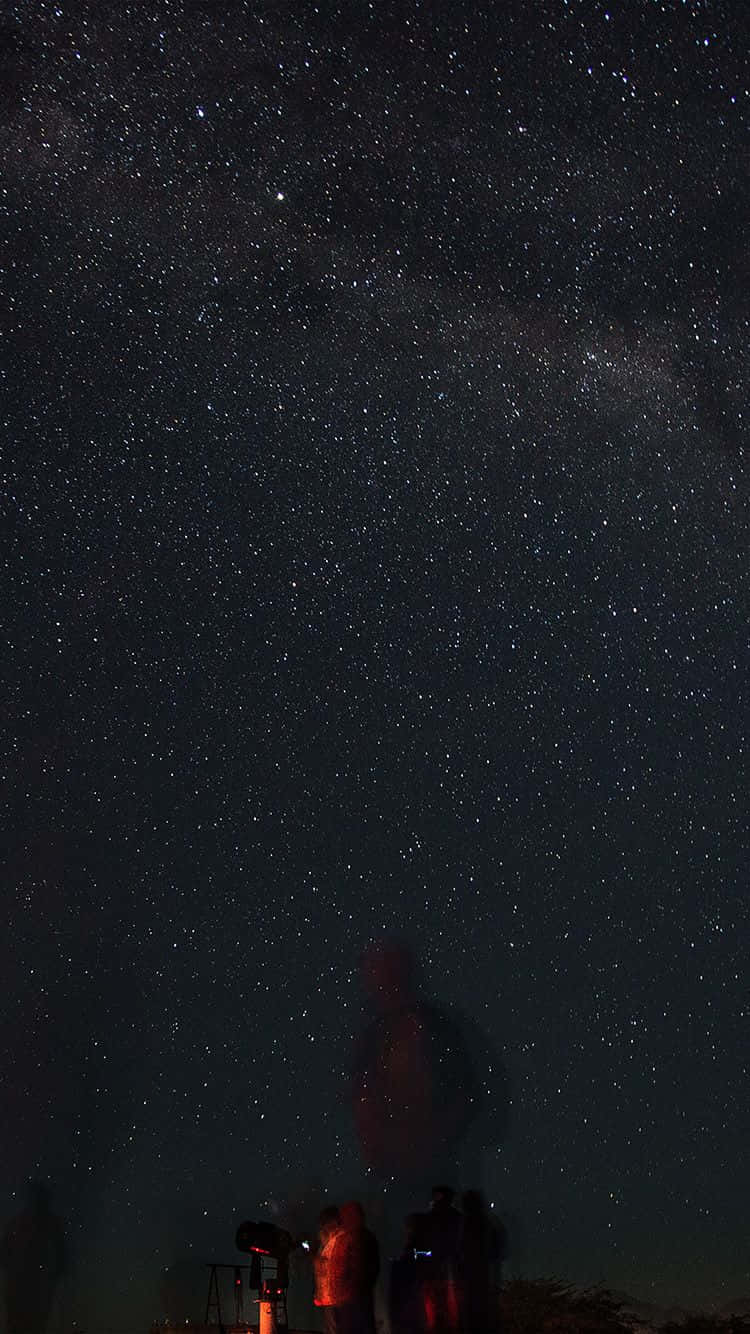 Glittery And Dark Starry Night Sky Wallpaper