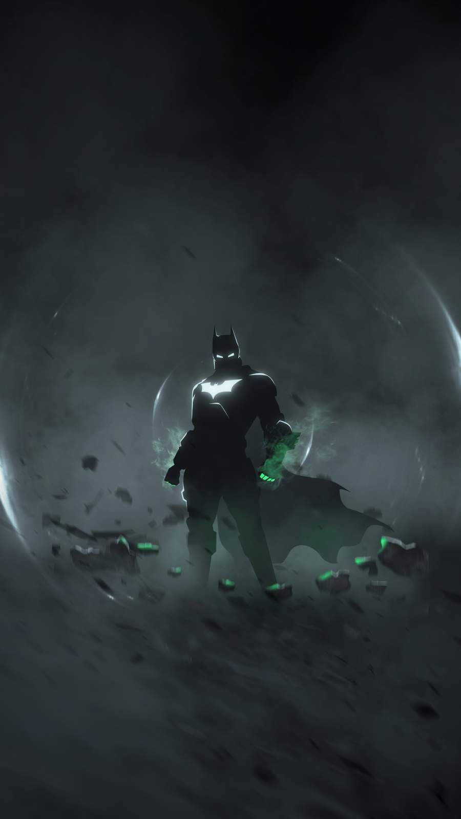 Glowing Eyes Of Batman Dark Iphone Wallpaper