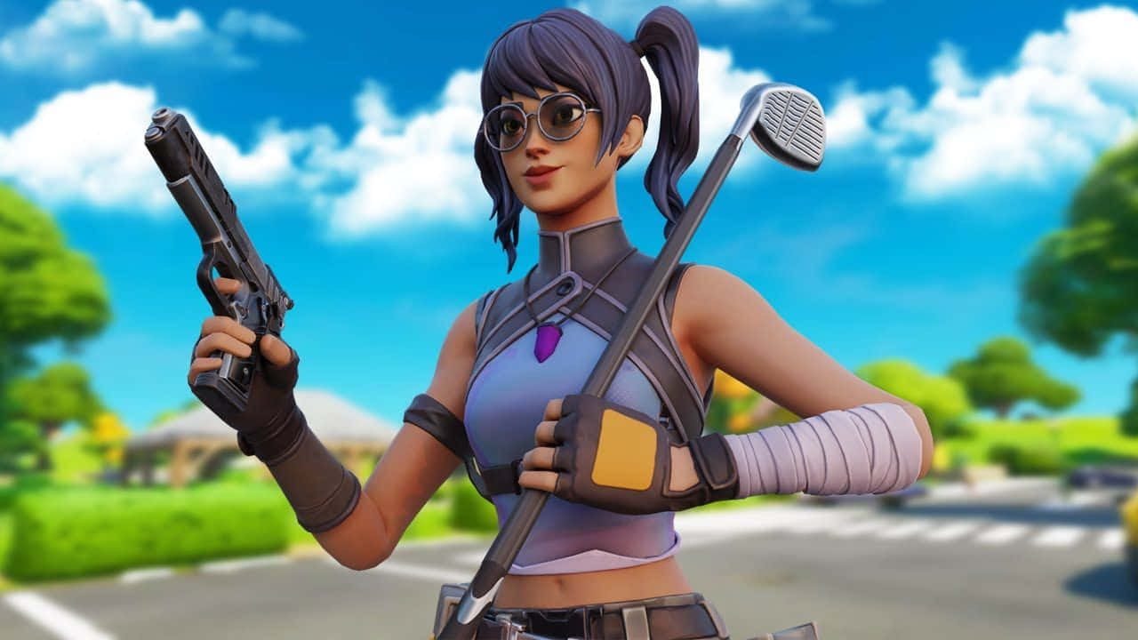 Go Above And Beyond With The Crystal Skin From Fortnite Wallpaper