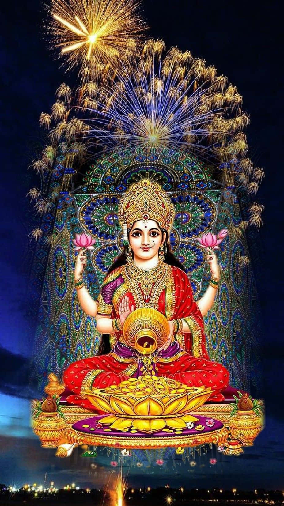 Goddess_ Mahalakshmi_ Festival_ Celebration Wallpaper