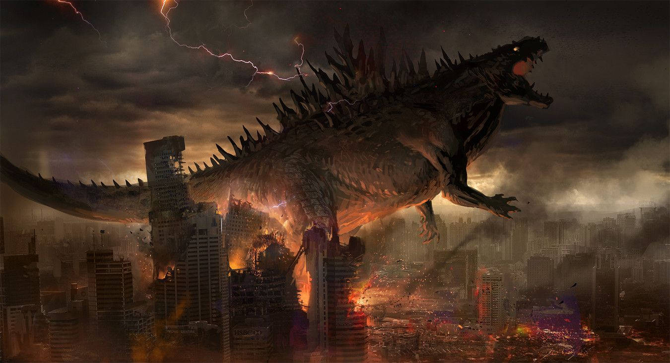 Godzilla In The City Wallpaper