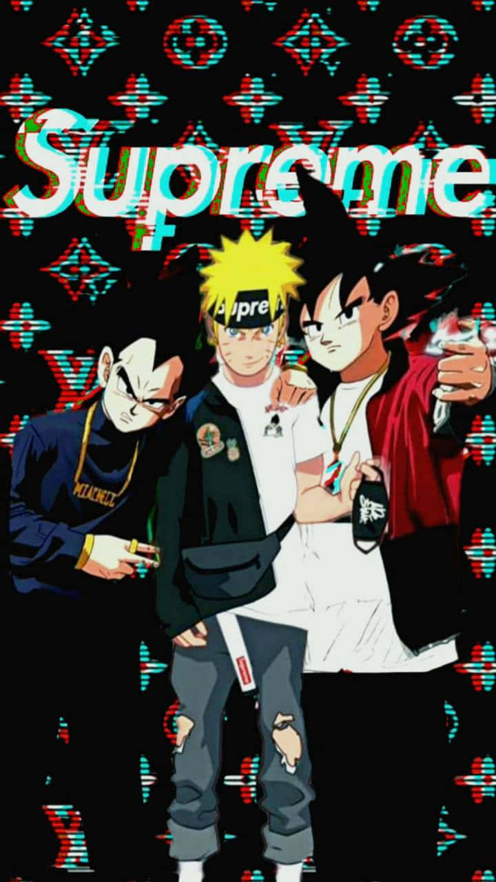 Goku Vegeta And Naruto Supreme Wallpaper