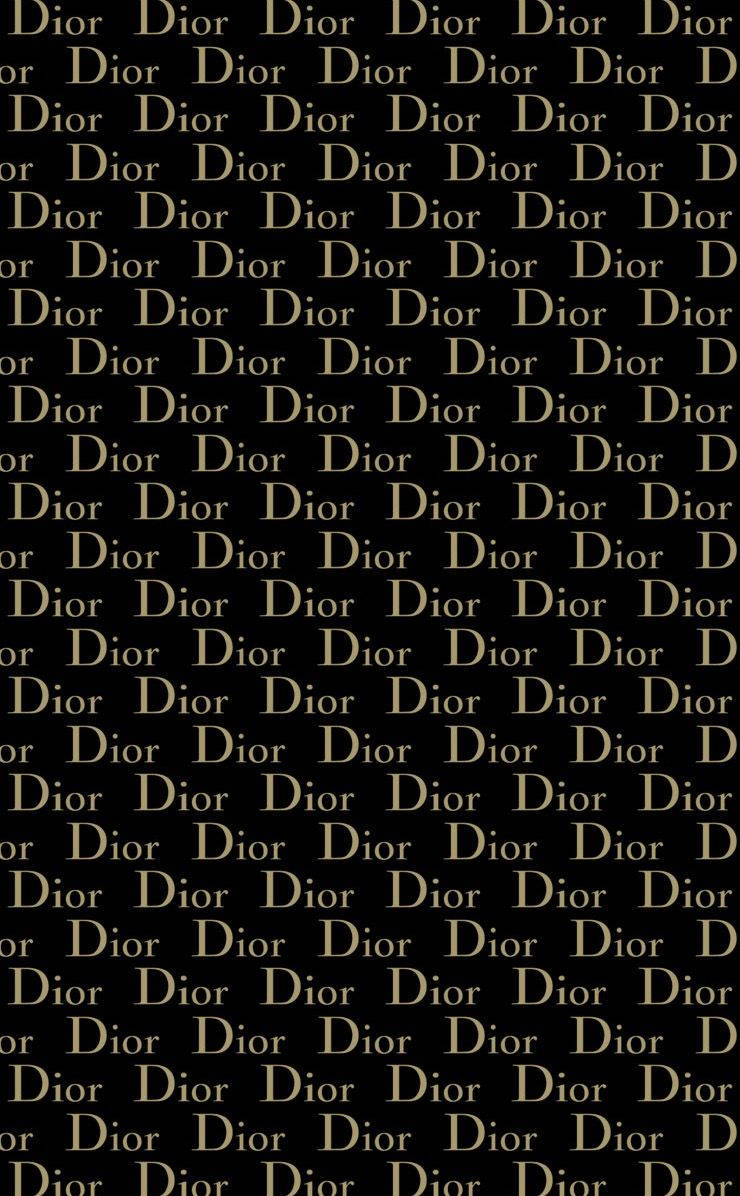 Gold And Black Dior Phone Wallpaper