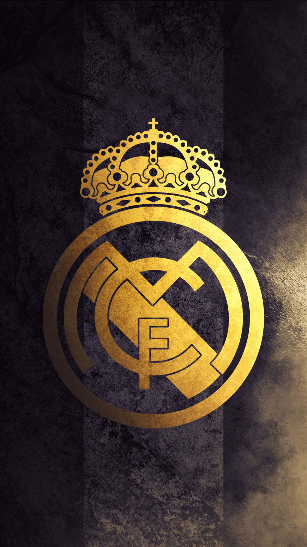 Gold Real Madrid Emblem Wallpaper