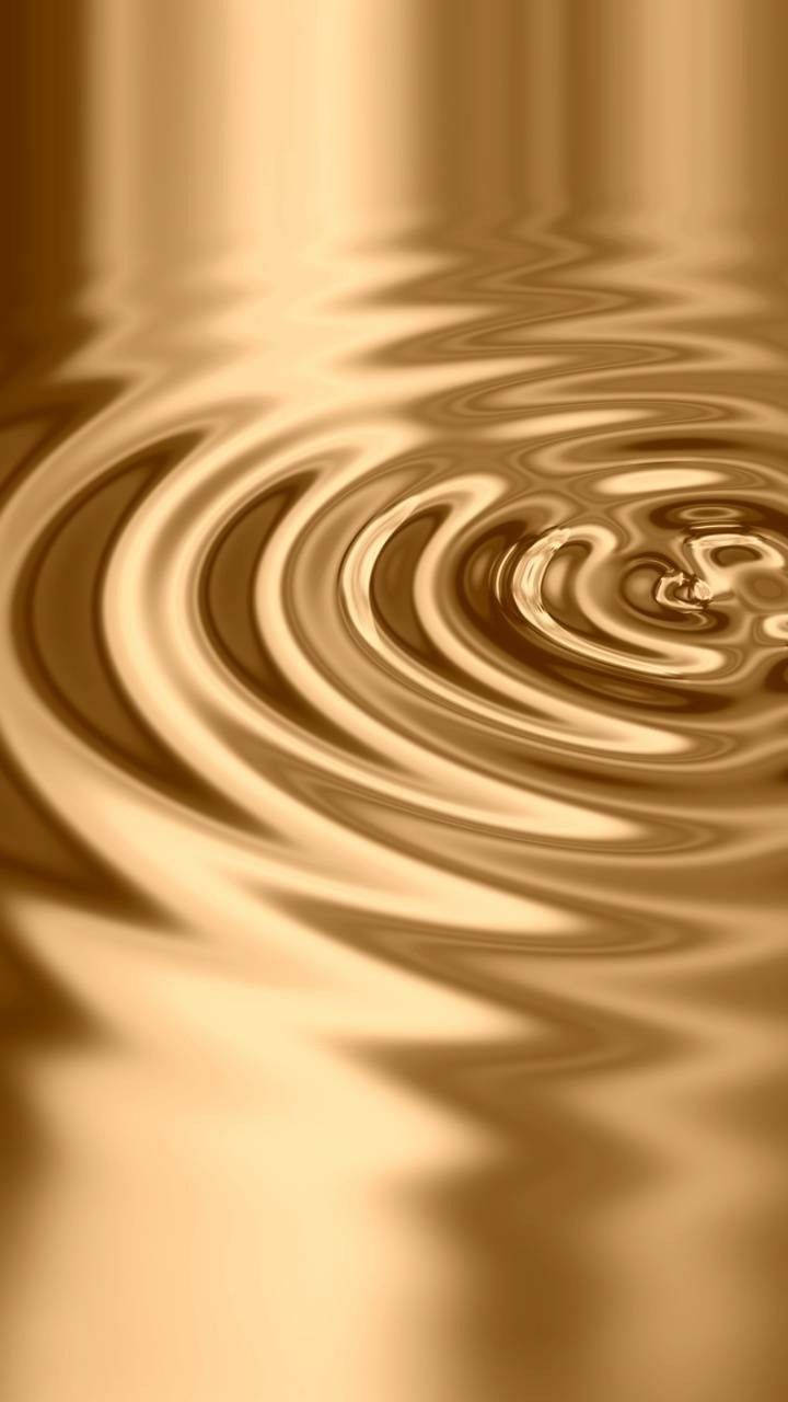 Gold Texture Ripples Wallpaper