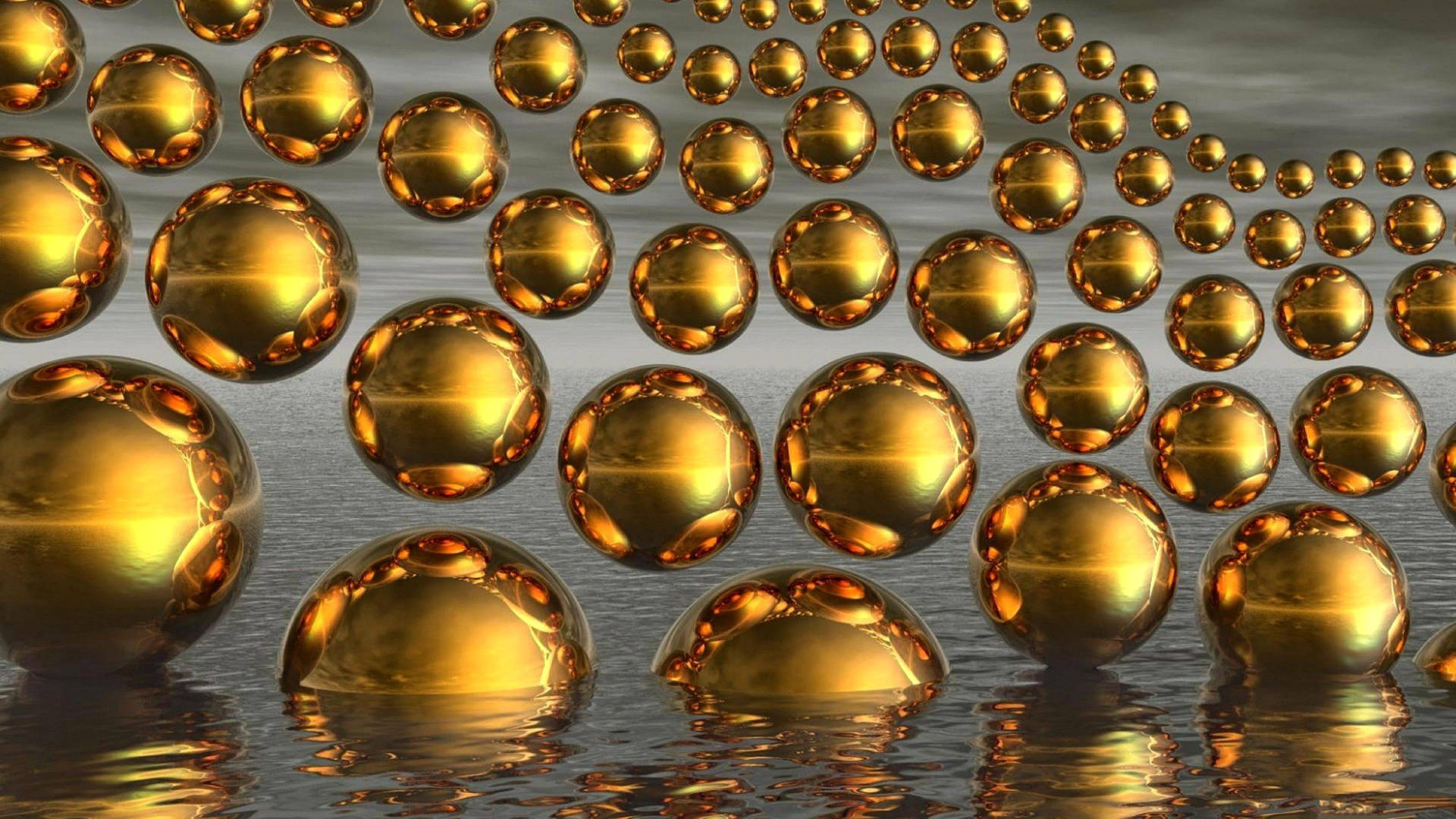 Golden Balls Wallpaper