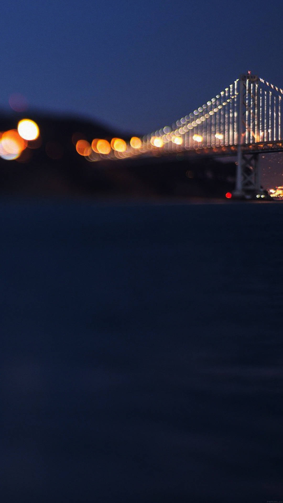 Golden Gate Bridge At Night Smartphone Background Wallpaper