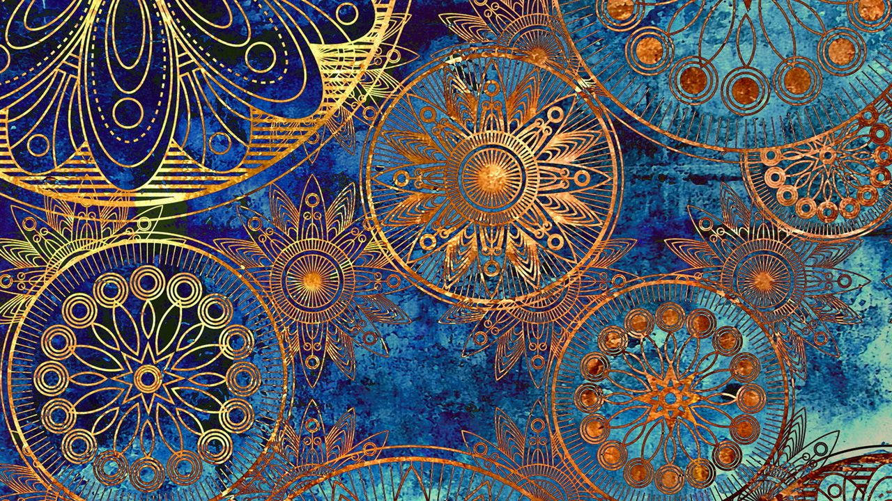 Golden Mandala Art Wallpaper
