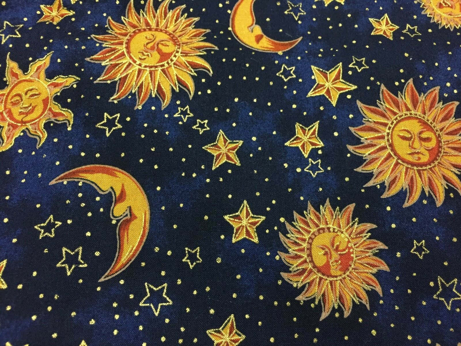 Golden Sun And Silver Moon Embracing The Sky Wallpaper