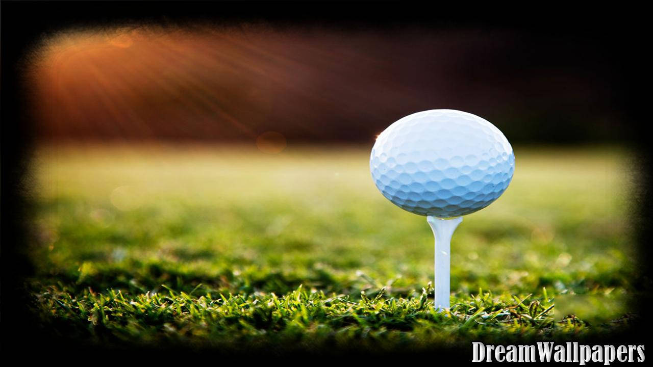 Golf Ball On A Tee Wallpaper