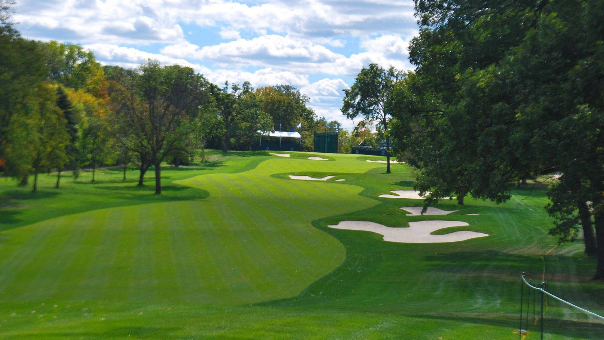 Golf Fairway Landscape Wallpaper