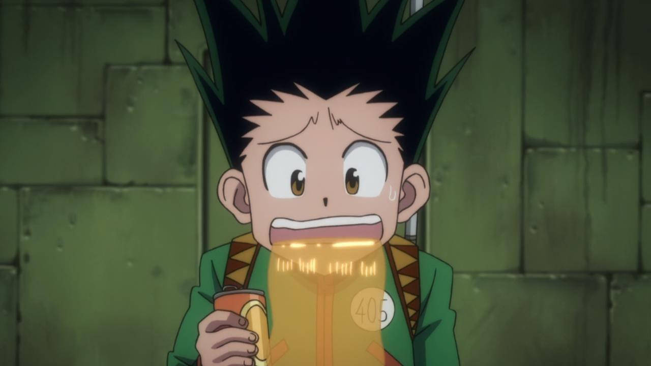 Gon Freecss Puking Drink Wallpaper