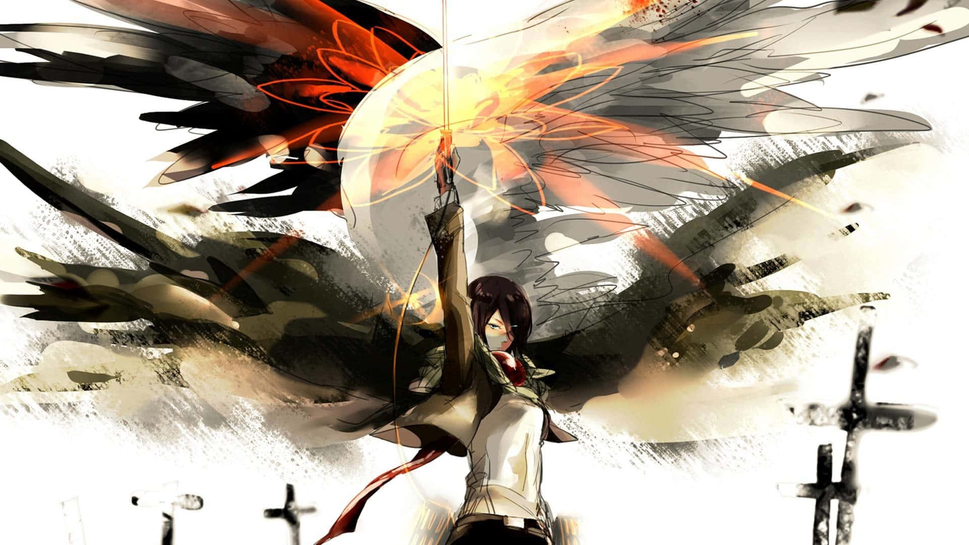 Good Anime Mikasa Ackermann Attack On Titan Fanart Wallpaper