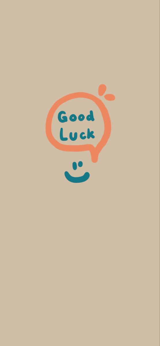 Good Luck Speech Bubble Illustration Wallpaper