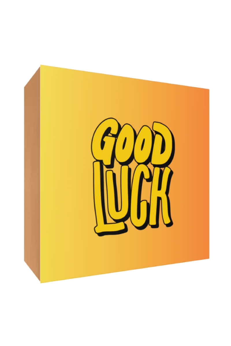 Good Luck Texton Yellow Background Wallpaper