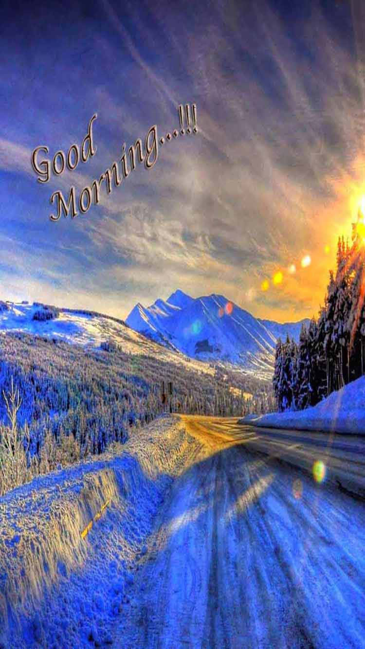 Good Morning Friday Winter Landscape Wallpaper