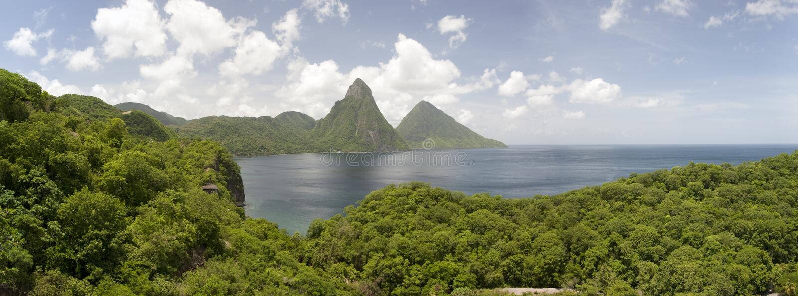 Gorgeous St Lucia Mountain Peaks Wallpaper