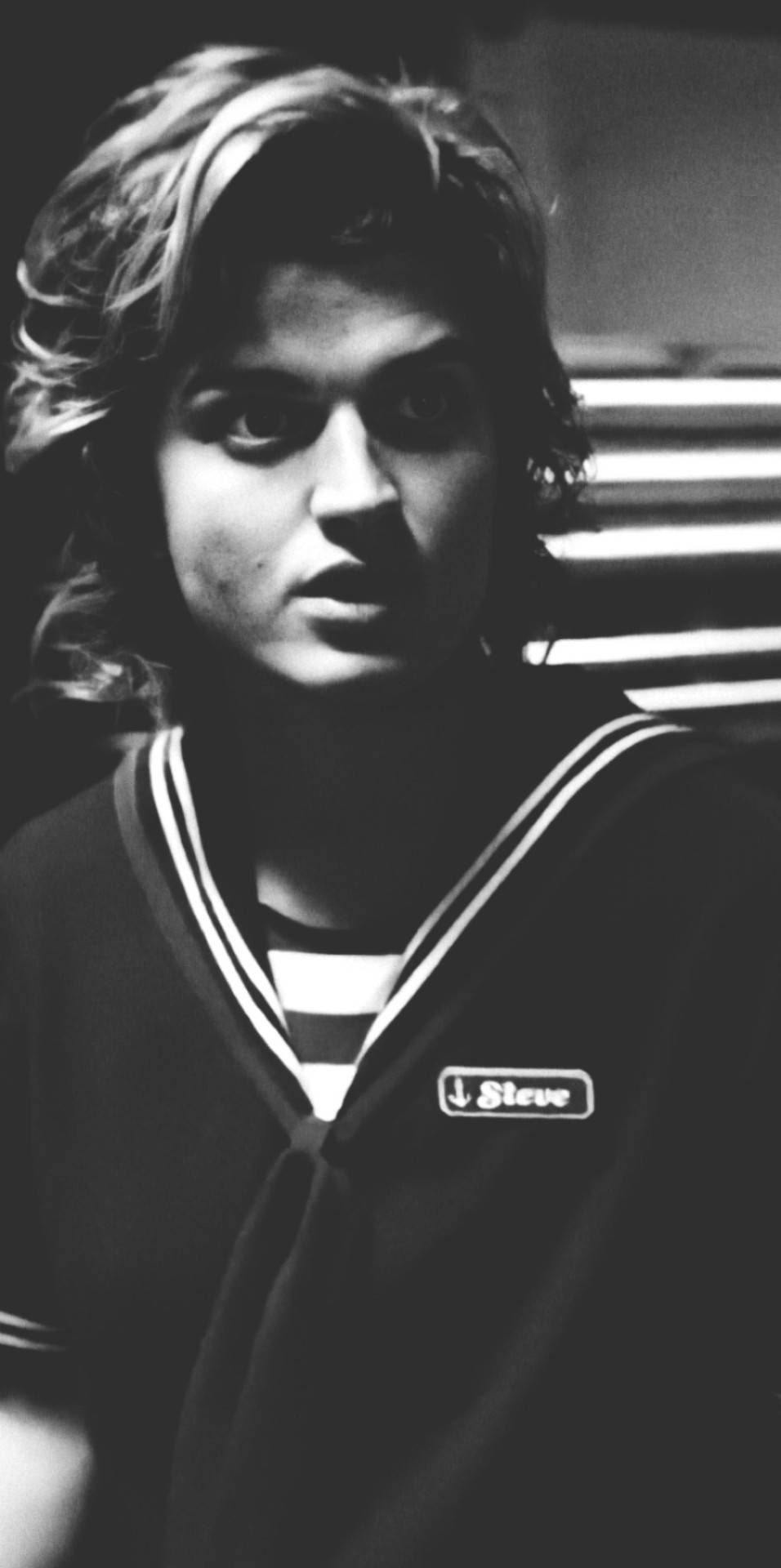 Gorgeous Steve Harrington In Monochrome Wallpaper