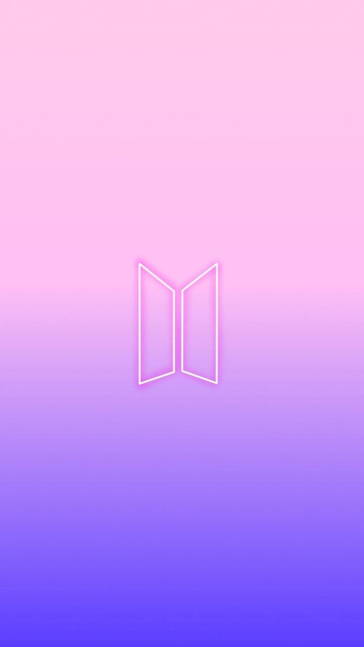 Gradient Purple Bts Logo Wallpaper