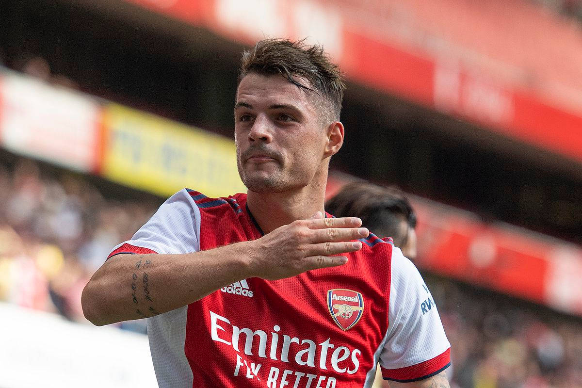 Granit Xhaka Hand Gesture Wallpaper