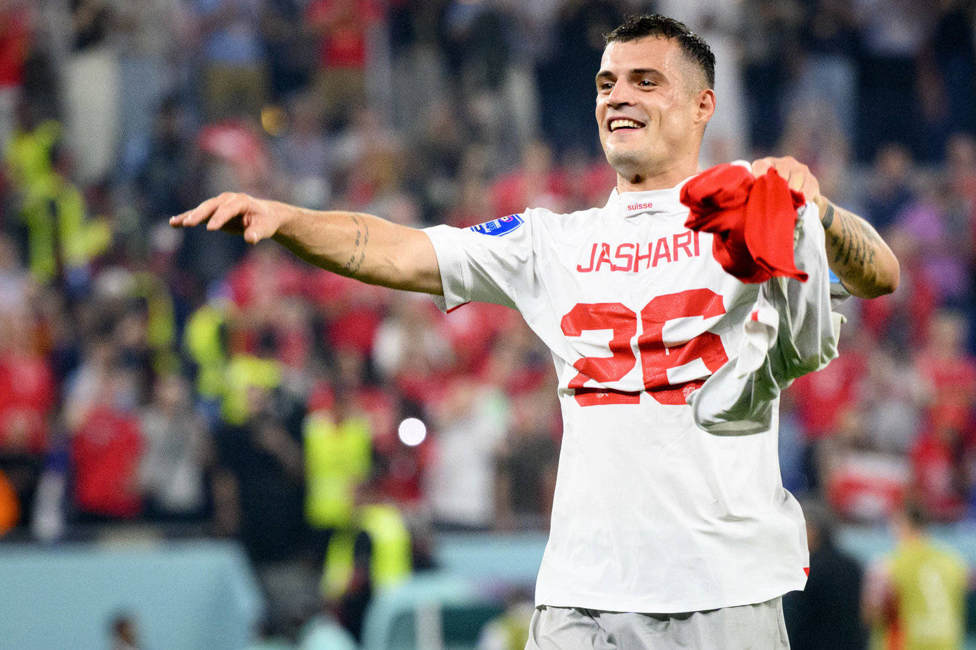 Granit Xhaka Happy Wallpaper