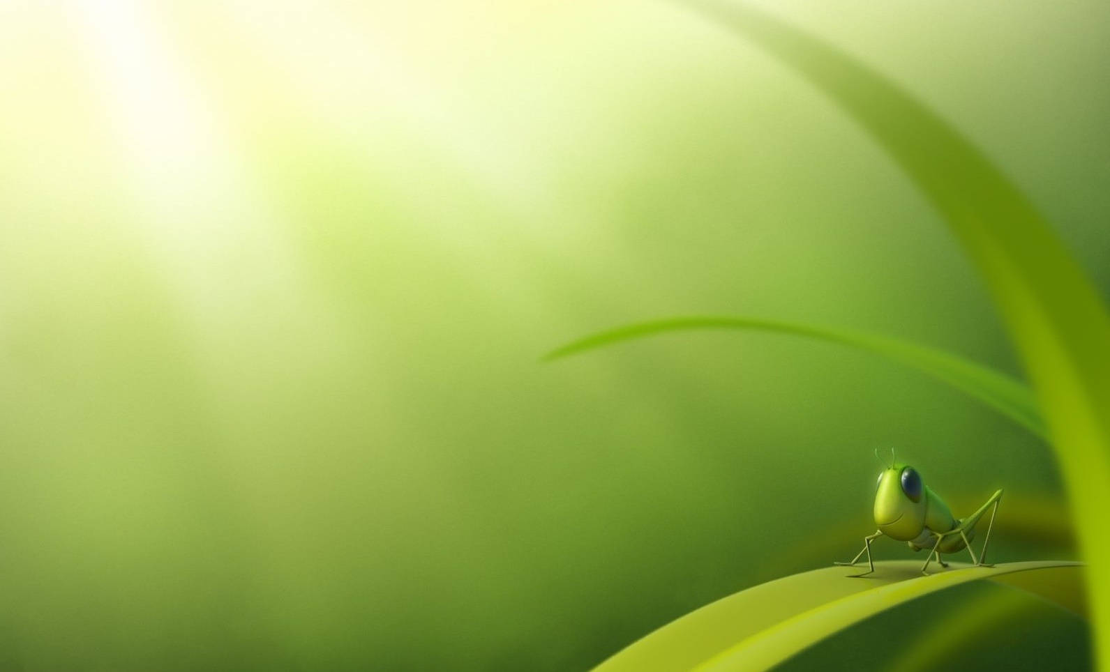 Grasshopper Cute Art Wallpaper